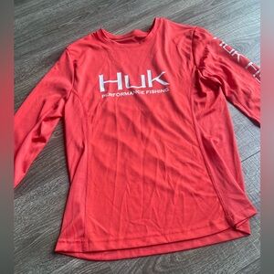 Huk Performance Fishing Long Sleeve Shirt - Coral